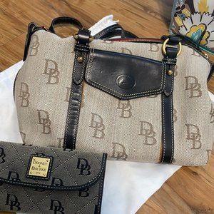 Dooney and Burke Signature Handbag and matching wallet